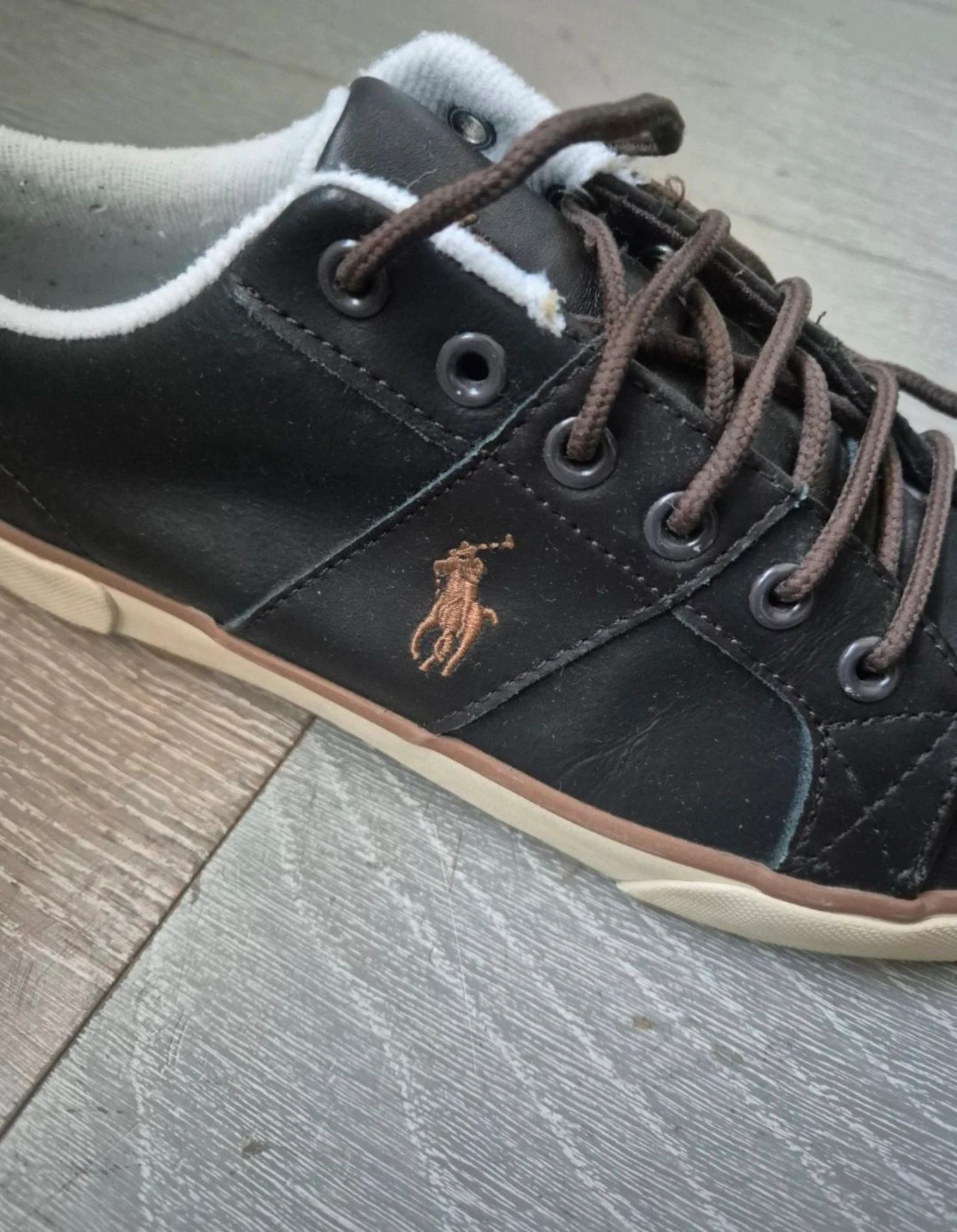 Tênis marrons. Polo Ralph Lauren. Tamanho 42.5 – photo 4